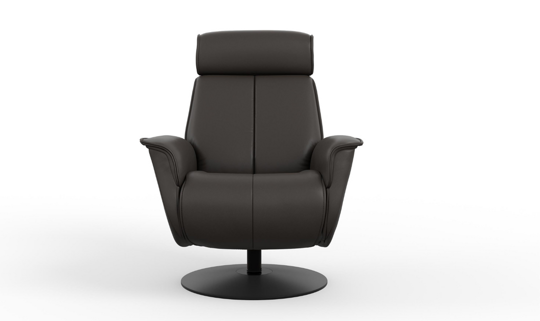 Fjords Bo Leather Swivel Glider Power Recliner Chair-Jennifer Furniture