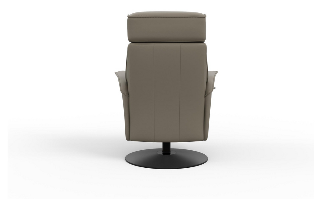 Fjords Bo Leather Power Recliner Chair with Swivel Glider Base