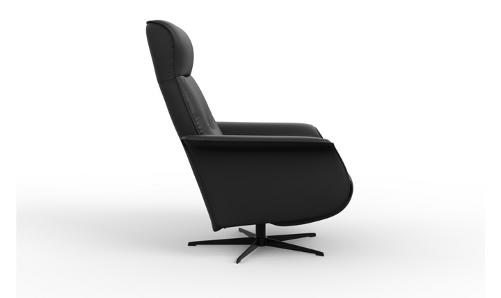 Fjords Finn Leather Swivel Glider Power Recliner Chair-Jennifer Furniture