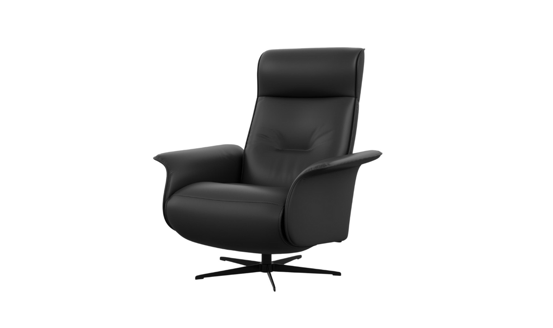 Fjords Finn Leather Swivel Glider Power Recliner Chair-Jennifer Furniture