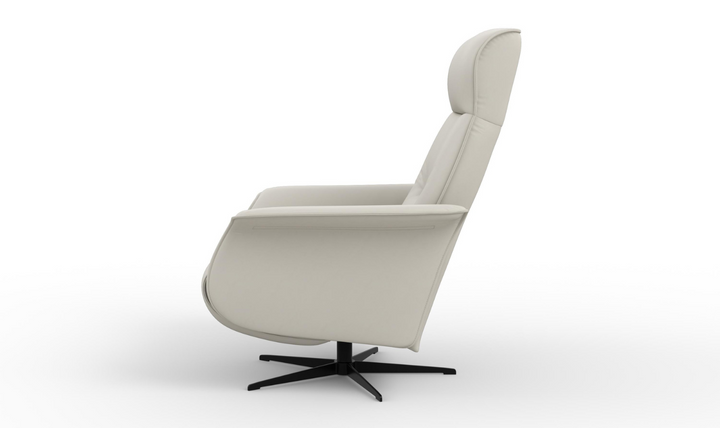 Fjords Finn Leather Swivel Glider Power Recliner Chair-Jennifer Furniture