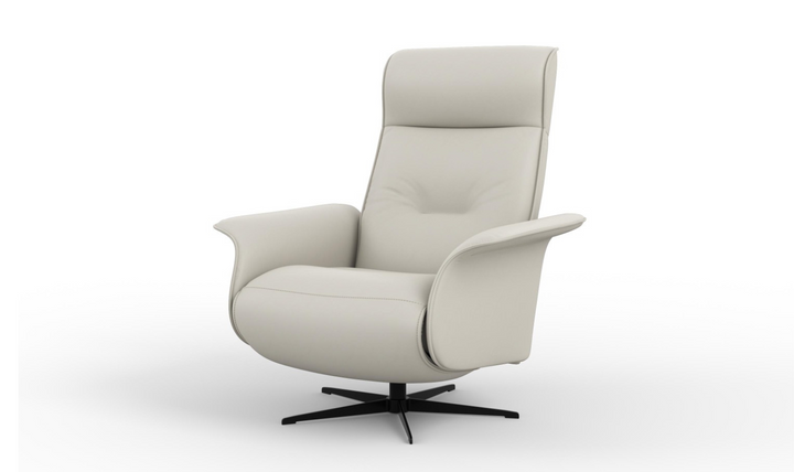 Fjords Finn Leather Swivel Glider Power Recliner Chair-Jennifer Furniture