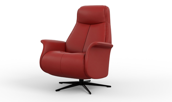 Fjords Jakob Leather Swivel Glider Power Recliner Chair-Jennifer Furniture