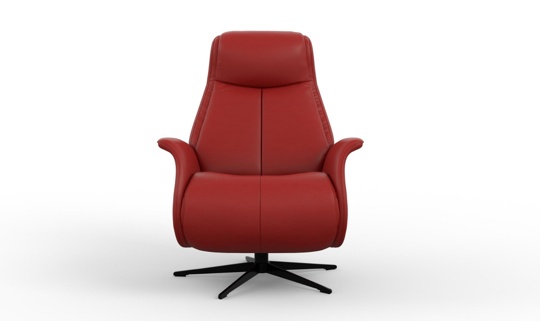 Fjords Jakob Leather Swivel Glider Power Recliner Chair-Jennifer Furniture