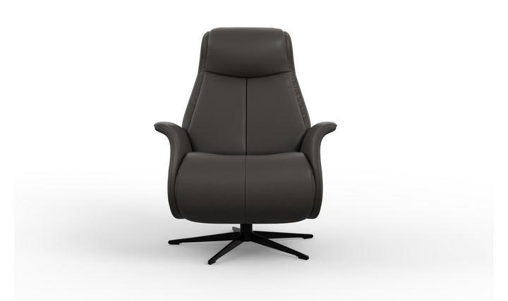 Fjords Jakob Leather Swivel Glider Power Recliner Chair-Jennifer Furniture