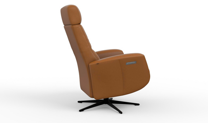Fjords Magnus Leather Swivel Glider Power Recliner Chair
