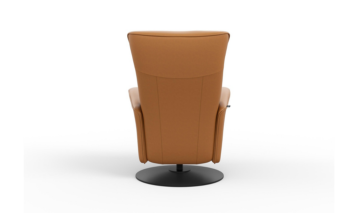 Fjords Oskar Leather Swivel Glider Power Recliner Chair-Jennifer Furniture