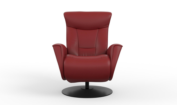 Fjords Oskar Leather Swivel Glider Power Recliner Chair
