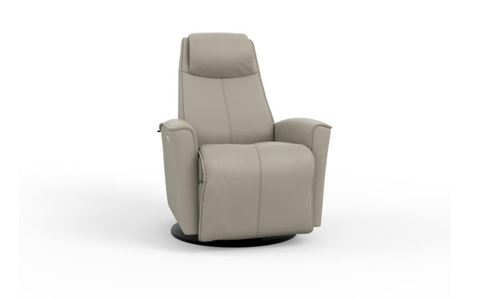 Fjords Urban Leather Swivel Glider Power Recliner Chair in Two Sizes-Jennifer Furniture