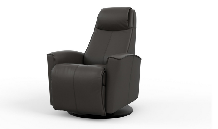 Fjords Urban Leather Swivel Glider Power Recliner Chair in Two Sizes-Jennifer Furniture