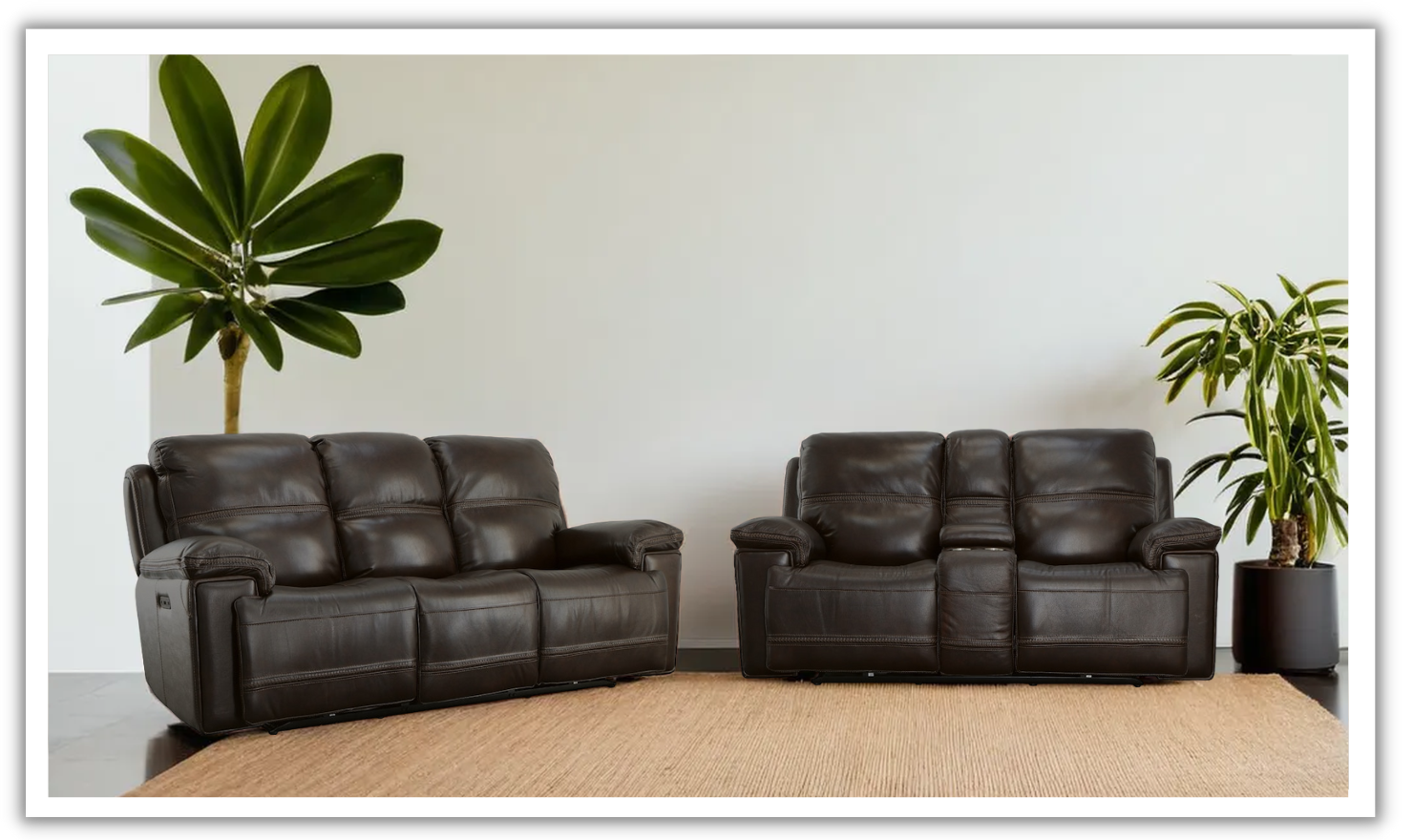 Flexsteel Fenwick Leather Living Room Set In Brown – Jennifer Flexsteel Fenwick Leather Living Room Set In Brown – Jennifer