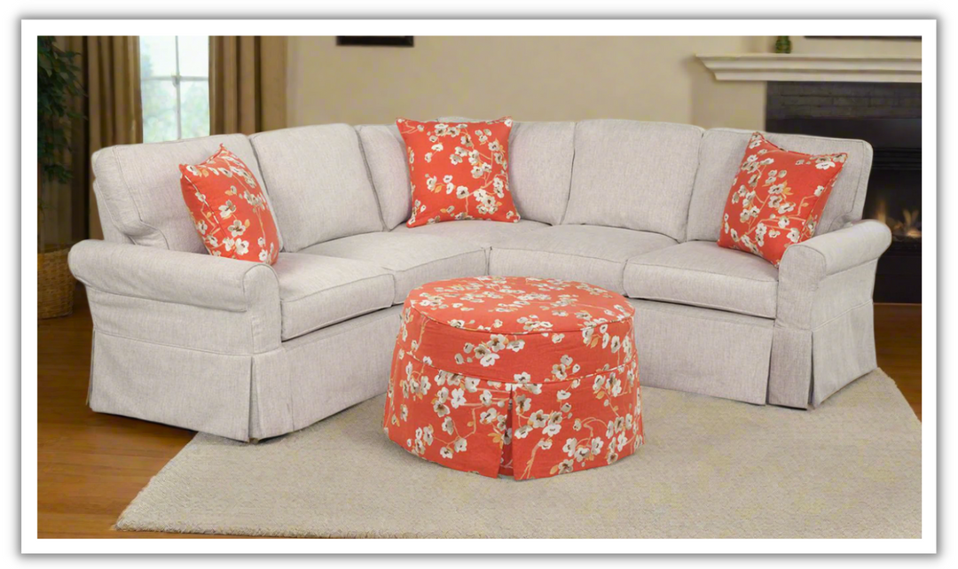 Four Seasons Landon L-Shaped Modular Slipcover Sectional Sofa-jennifer furniture