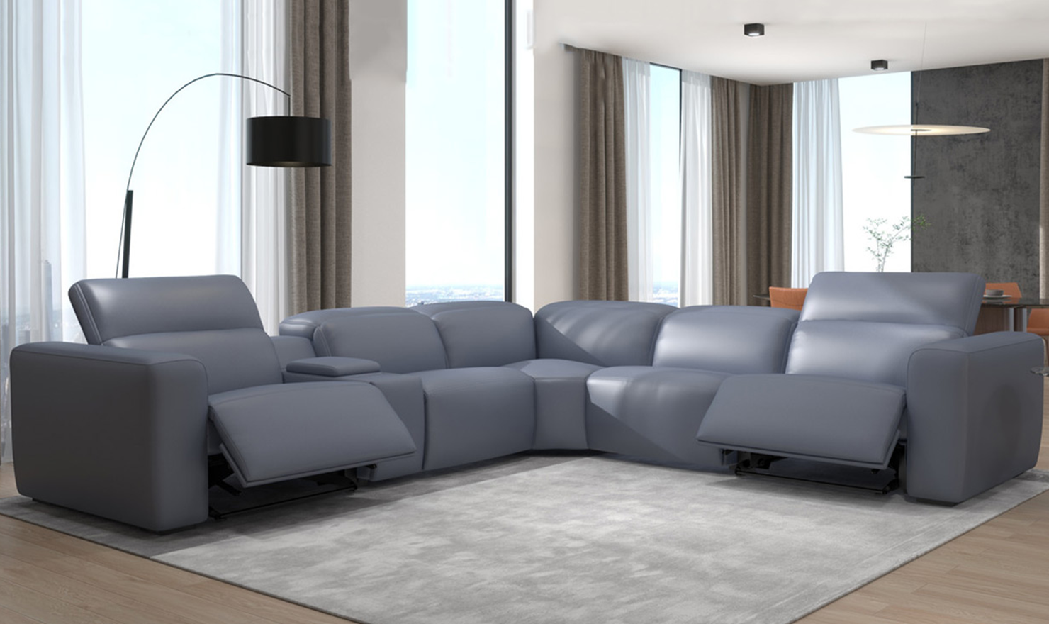 新品LAUTREAMONT ロートレアモン NOモノフィラエアクッションジレ Buy Gio Italia Franklin 6-piece Leather Sectional with Storage