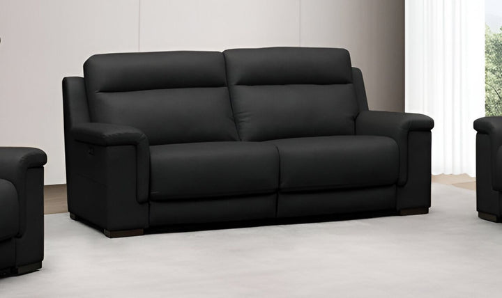 Klaussner Dakota Power Recliner Sofa With USB Port in Black
