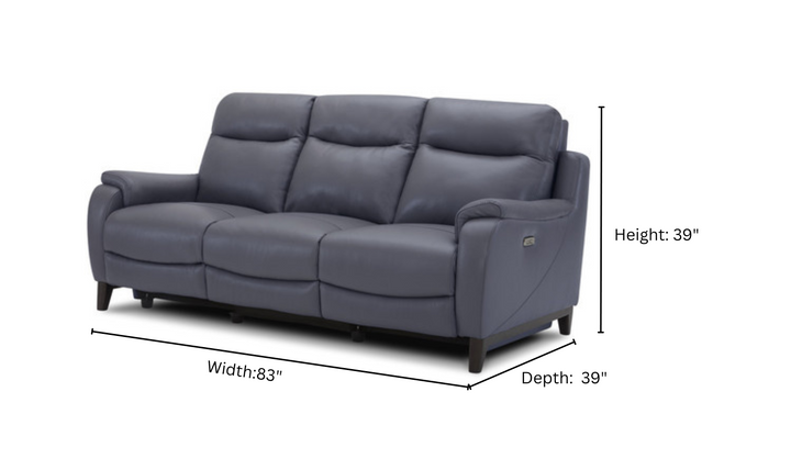 Leonard 3-Seater Dual Power Sofa with Adjustable Headrest