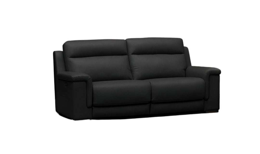 Klaussner Dakota Power Recliner Sofa With USB Port in Black