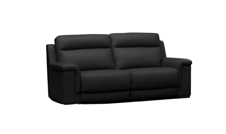 Klaussner Dakota Power Recliner Sofa With USB Port in Black