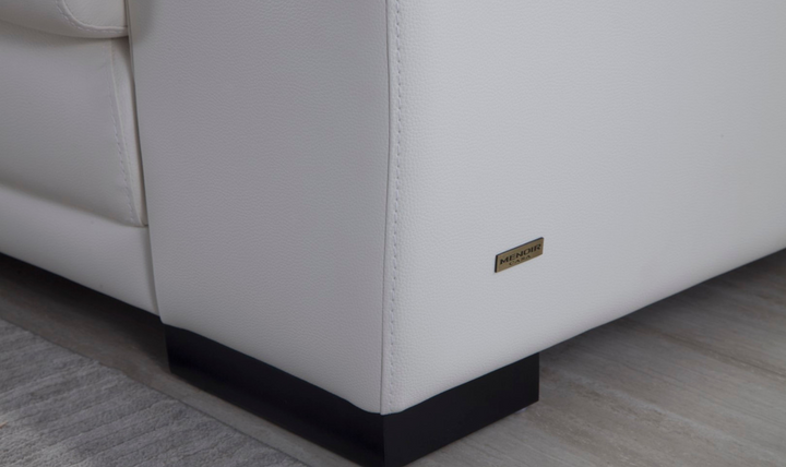 Gio Italia Block 4-Seater Leather Sectional Sofa with Chaise