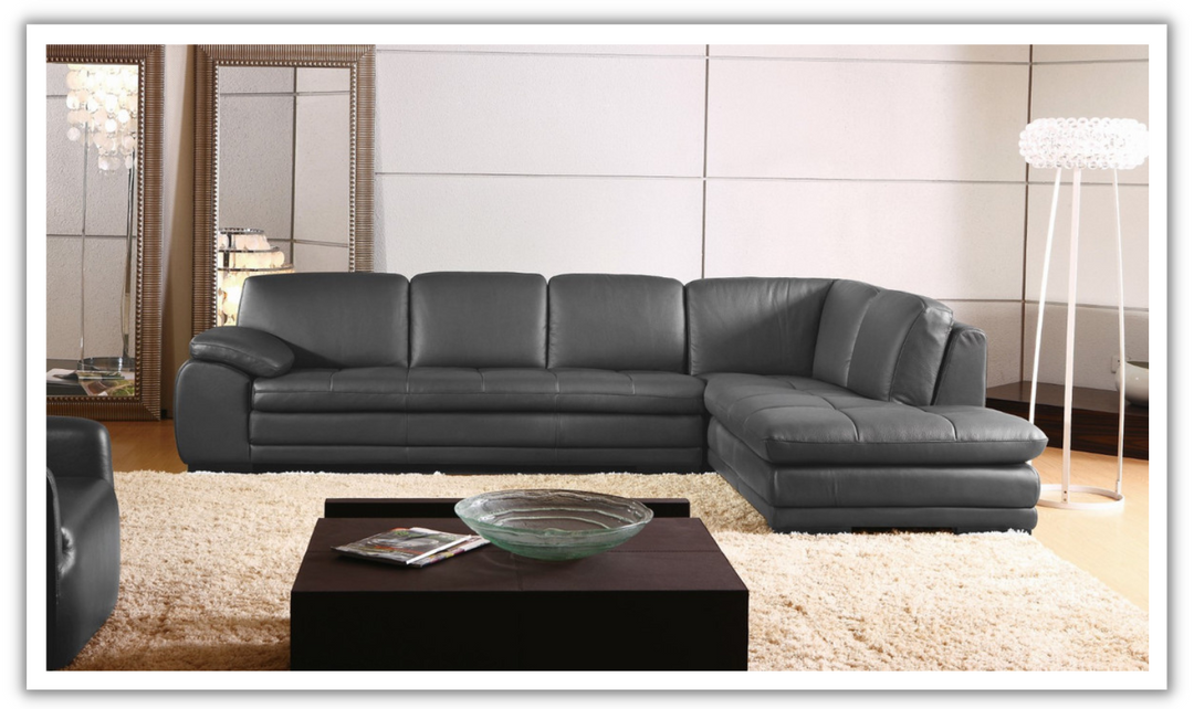 Gio Italia Block 4-Seater Leather Sectional Sofa with Chaise-jennifer furniture