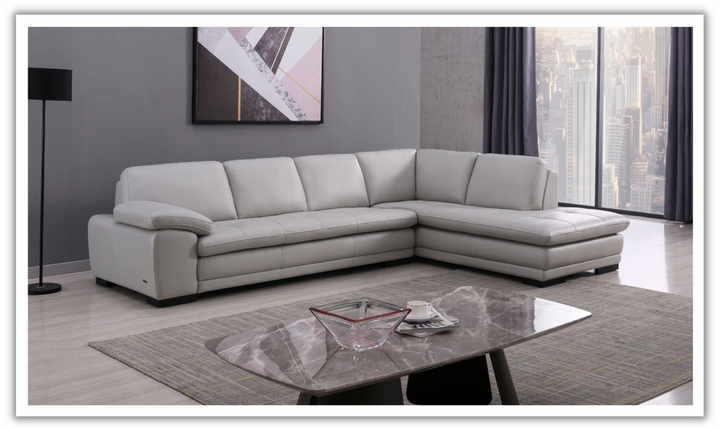 Gio Italia Block 4-Seater Leather Sectional Sofa with Chaise-jennifer furniture