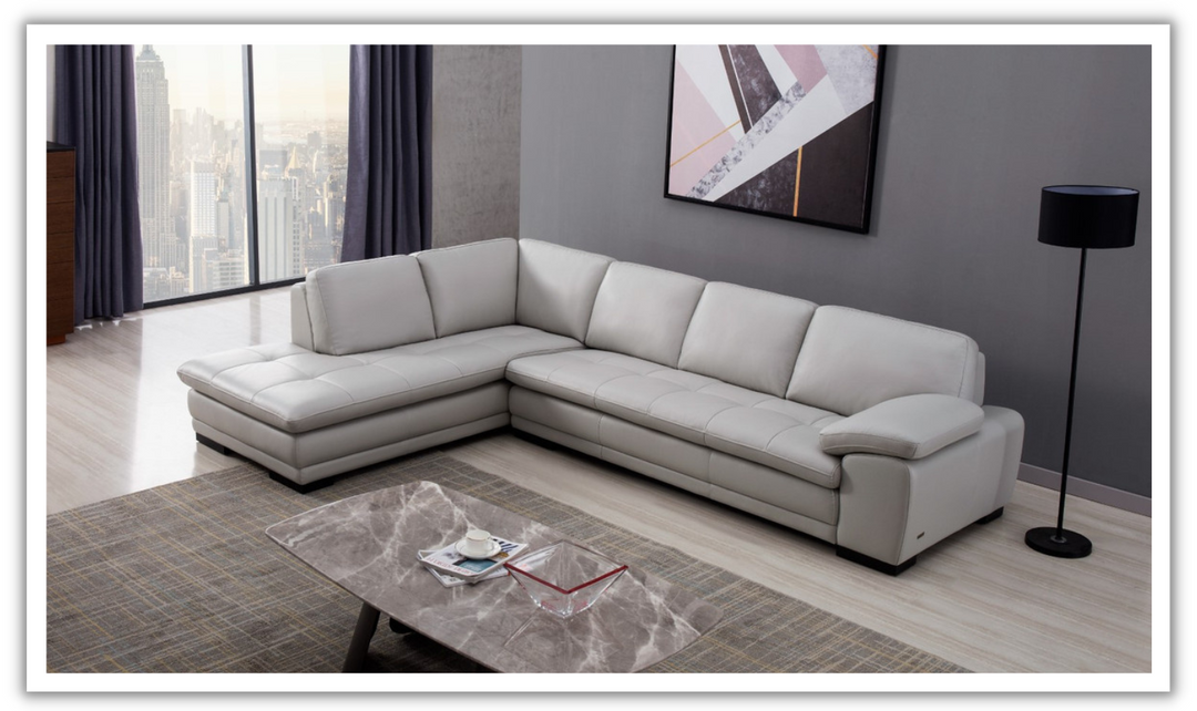 Gio Italia Block 4-Seater Leather Sectional Sofa with Chaise-jennifer furniture