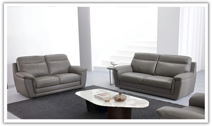 Gio Italia Eloise Traditional Tufted Leather Living Room Set (2 Pieces / 3 Pieces)