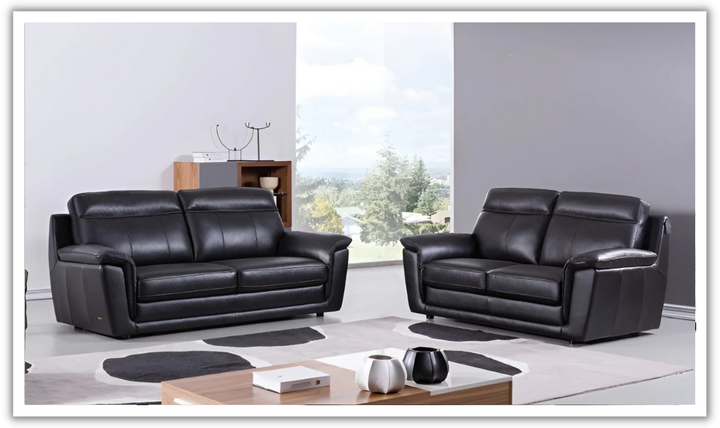 Gio Italia Eloise Traditional Tufted Leather Living Room Set (2 Pieces / 3 Pieces)