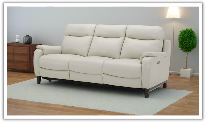Leonard 3-Seater Dual Power Sofa with Adjustable Headrest