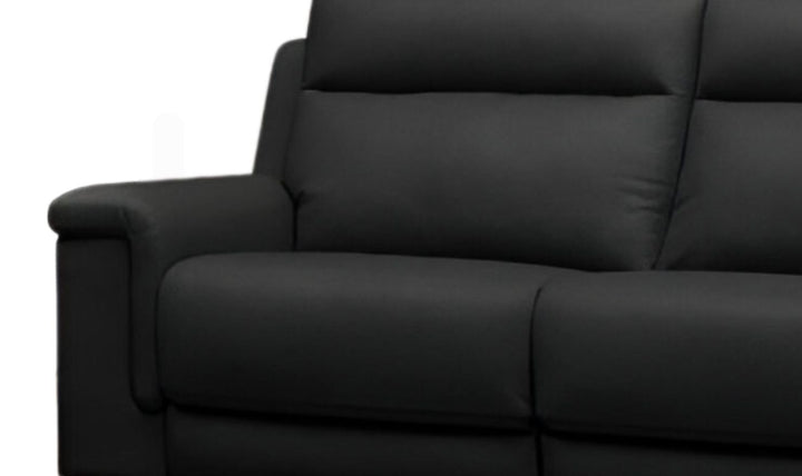Klaussner Dakota Power Recliner Sofa With USB Port in Black