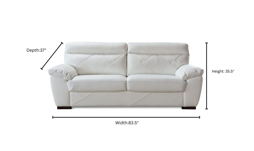 Gio Italia Latitude Stationary Leather Living Room Set (2 Pieces / 3 Pieces)