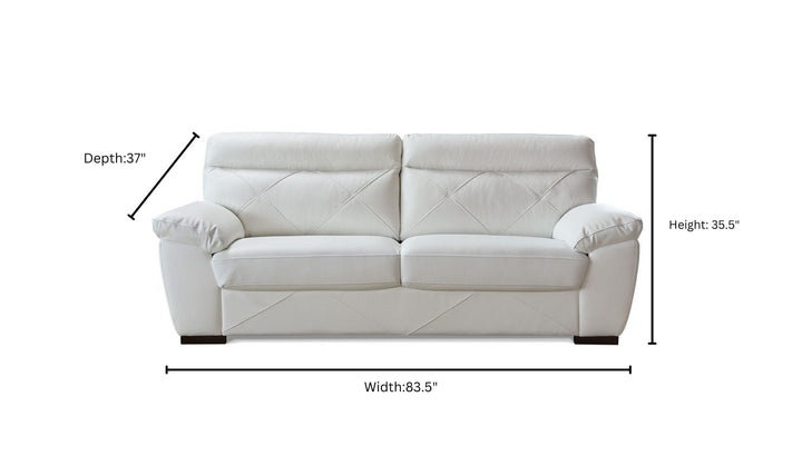 Gio Italia Latitude Stationary Leather Living Room Set (2 Pieces / 3 Pieces)