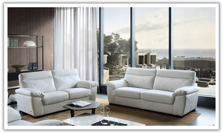 Gio Italia Latitude Stationary Leather Living Room Set (2 Pieces / 3 Pieces)