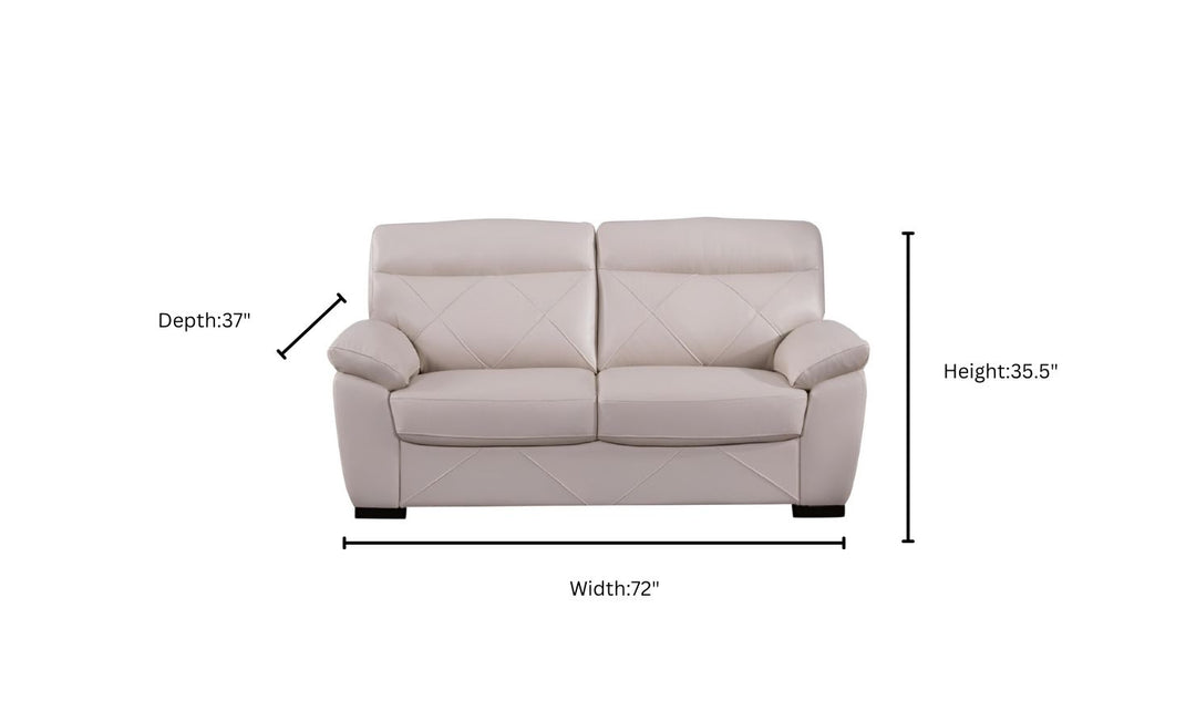 Gio Italia Latitude Stationary Leather Living Room Set (2 Pieces / 3 Pieces)