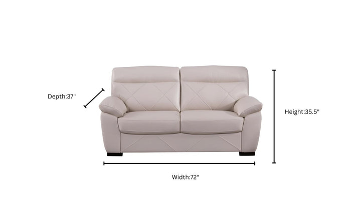 Gio Italia Latitude Stationary Leather Living Room Set (2 Pieces / 3 Pieces)