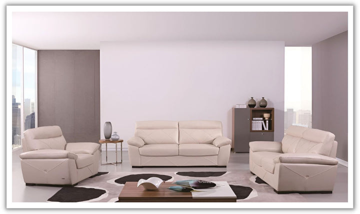 Gio Italia Latitude Stationary Leather Living Room Set (2 Pieces / 3 Pieces)