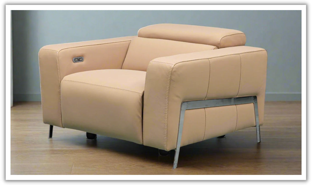 Gio Italia Luca Power Reclining Chair With Power Headrest & Footrest