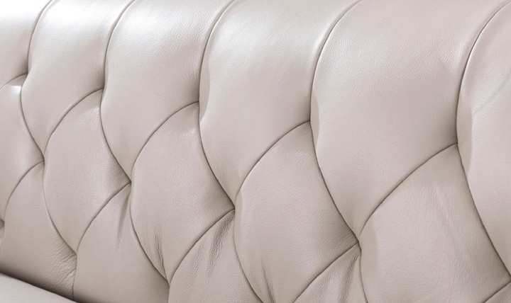 Gio Italia Signiya 2-Seater Leather Sofa with Tufted Back