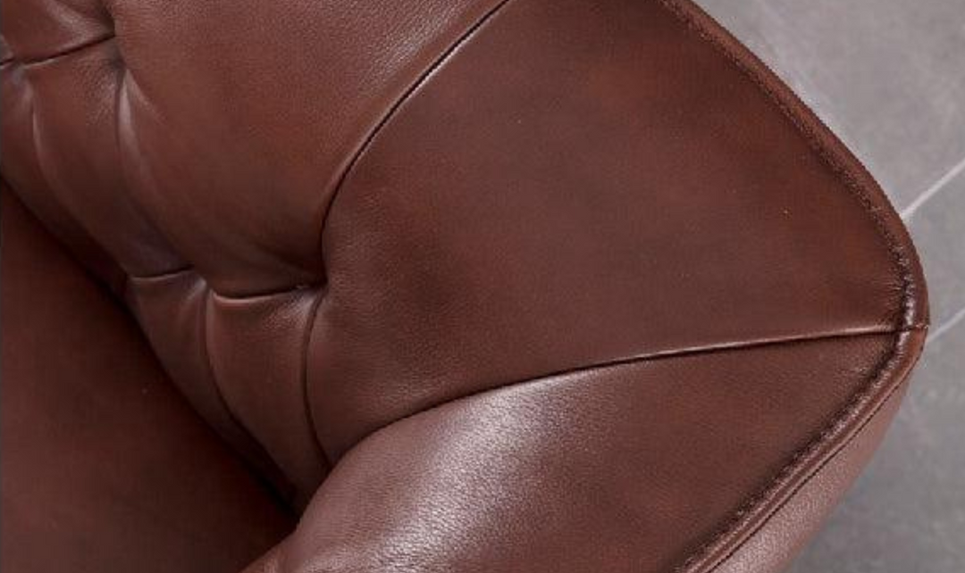 Gio Italia Signiya 2-Seater Leather Sofa with Tufted Back