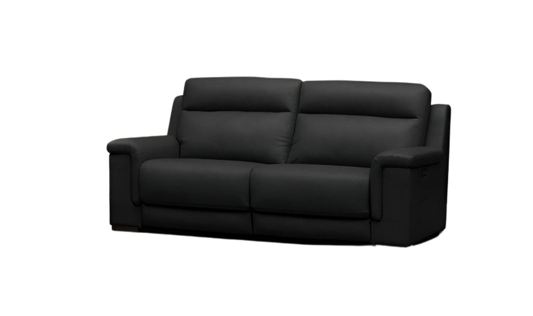 Klaussner Dakota Power Recliner Sofa With USB Port in Black