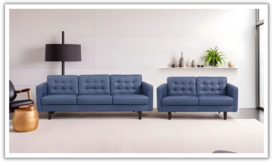 Gio Italia Venere Leather Tufted Back Living Room Set (2 Pieces / 3 Pieces)