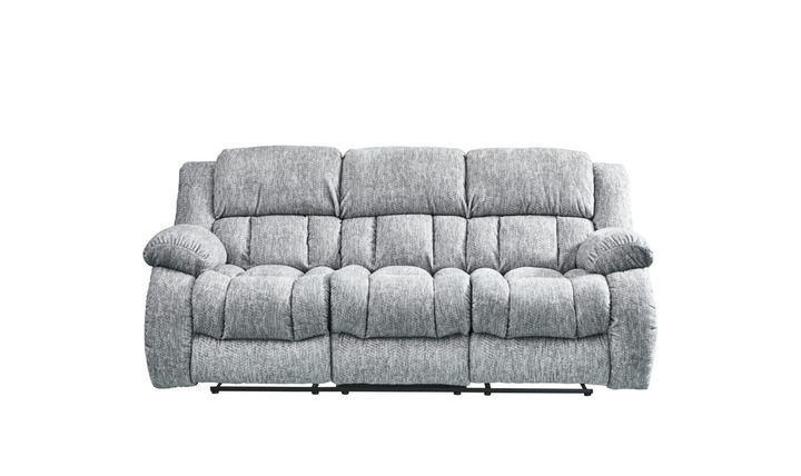 Global Furniture Gray 3-Seater Fabric Recliner Sofa