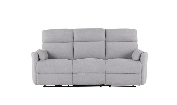 Global Furniture Fluffy Dolphin 3 Seater Fabric Power Recliner Sofa