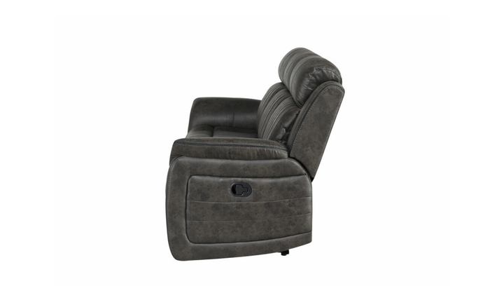 Global Furniture Graystone 3-Seater Gray Fabric Recliner Sofa