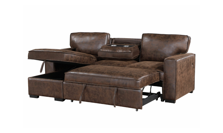 Global Furniture Nordik Reversible Pull Out 3-Seater Fabric Sleeper Sofa