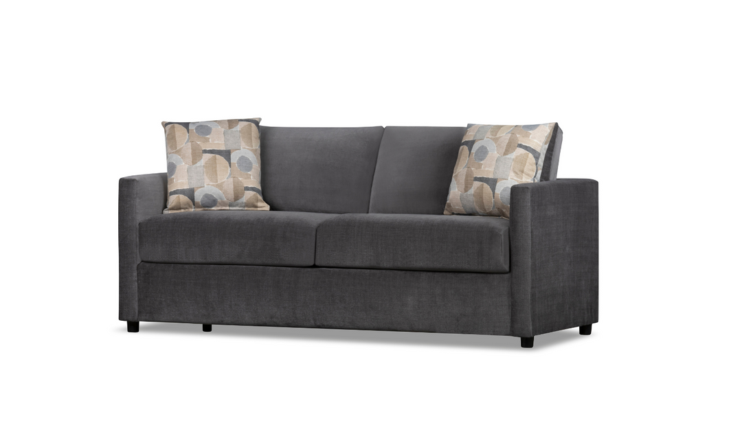 Klaussner Godwin Fabric Sofa with Track Arms-Jennifer Furniture
