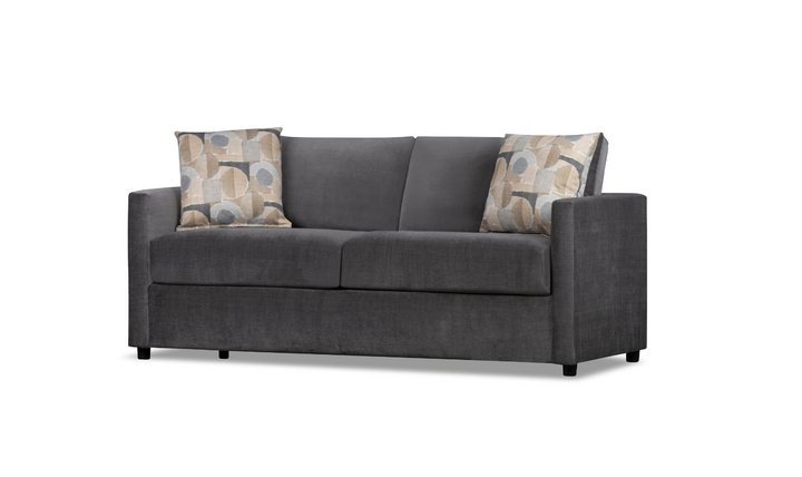 Klaussner Godwin Fabric Sofa with Track Arms-Jennifer Furniture