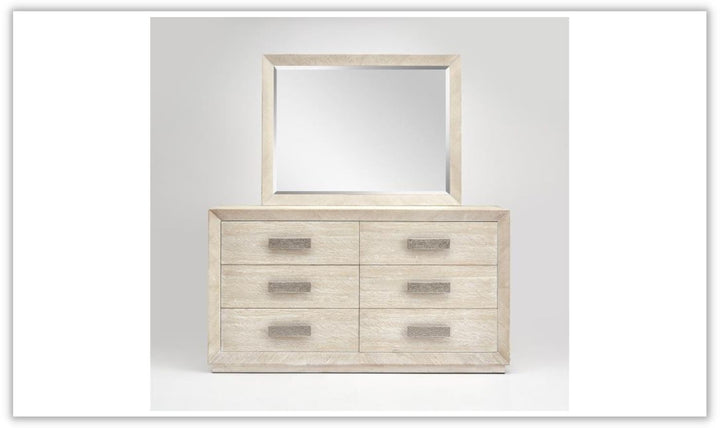 Magnussen Grand White Bedroom Set with Storage in Shiny Finish