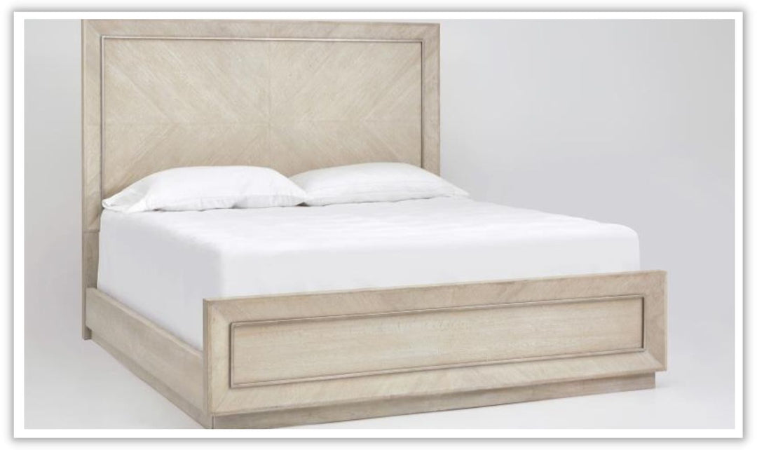 Magnussen Grand White Bedroom Set with Storage in Shiny Finish
