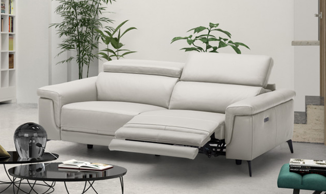 Gio Italia Hendrix Leather Power Recliner Living Room Set