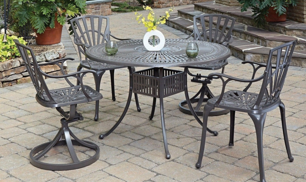 Homestyles Grenada Round Outdoor Dining Table